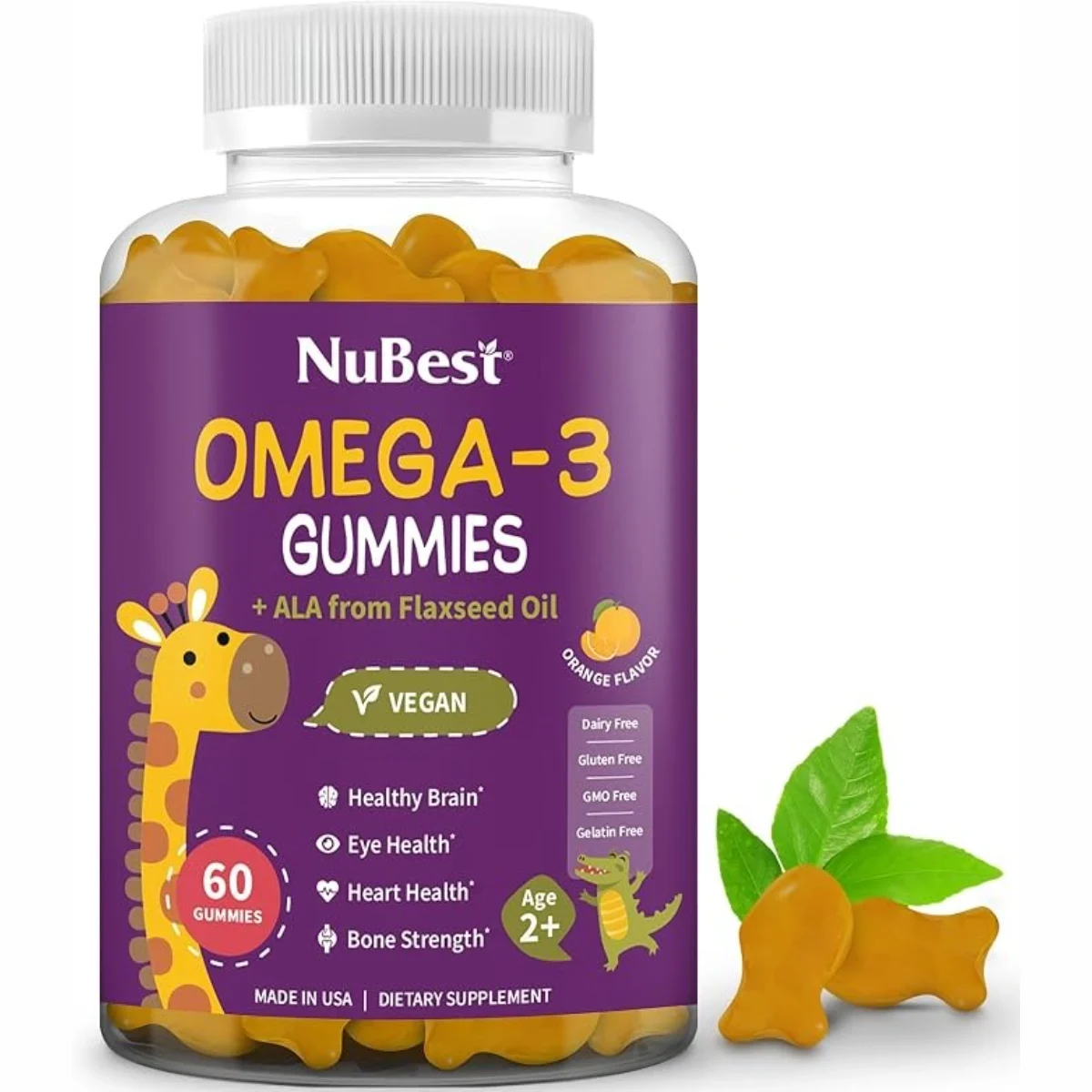 Gomitas Omega‑3 NuBest con ALA de linaza