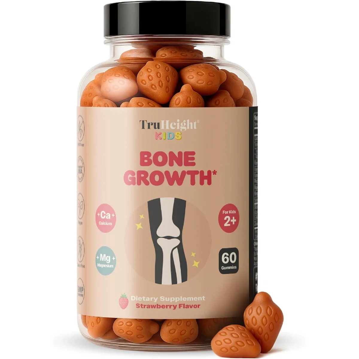 Gomitas Truheight para crecimiento óseo infantil