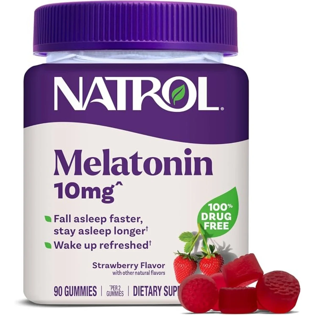 Gomitas de melatonina Natrol 10 mg (140 unidades)