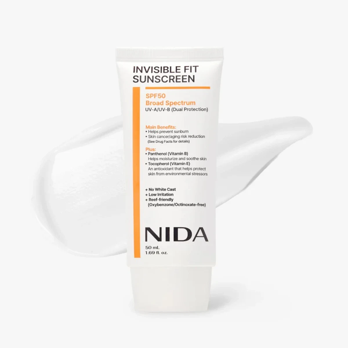 Protector solar Nida Invisible Fit de uso diario